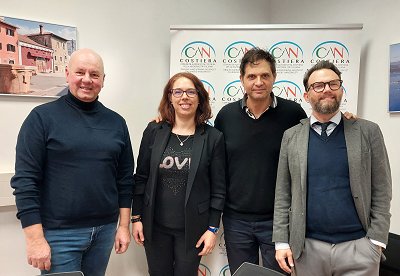 Incontro ufficiale tra la CAN costiera, il Centro Combi ed il nuovo direttore del Dramma italiano di Fiume Mirko Soldano